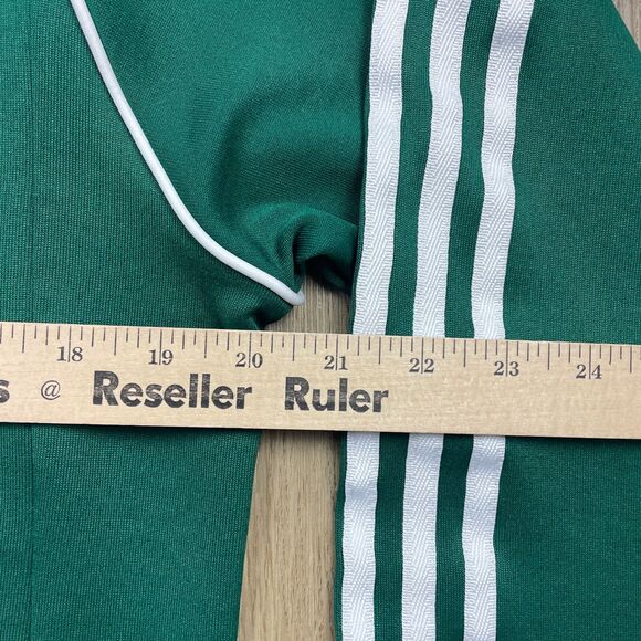 Adidas Green Track Jacket with White Stripes - Picture 7 of 9